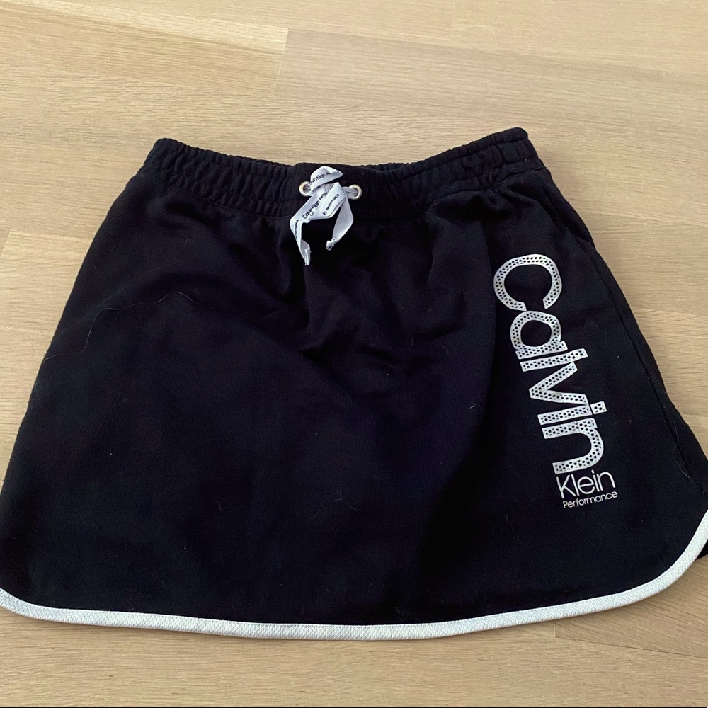 black calvin klein tennis skirt